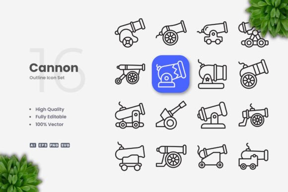 Cannon Icons – Clean Graphics for Digital Sellers