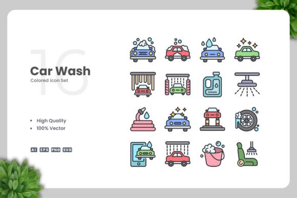 Car Wash Colored Icons: A Designer's Real-World Embroidery Review