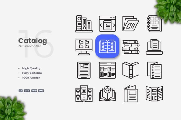 Catalog Icons for Embroidery Projects