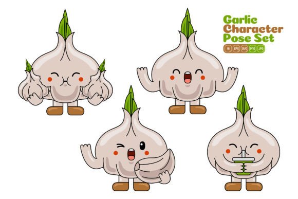 Cute Garlic Mascot Vector Pack 04: Real Embroidery Review