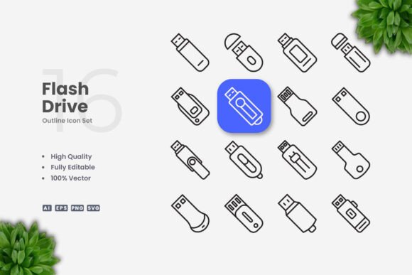 Flash Drive Icons: A Versatile Graphic Asset for Modern Design