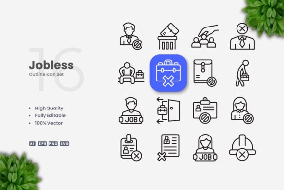 Jobless Icons: A Simple Graphic Design Asset for Local Business Branding