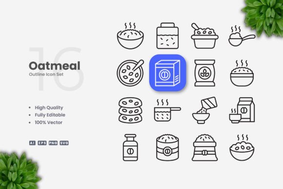 Oatmeal Icons Review for Embroidery Projects