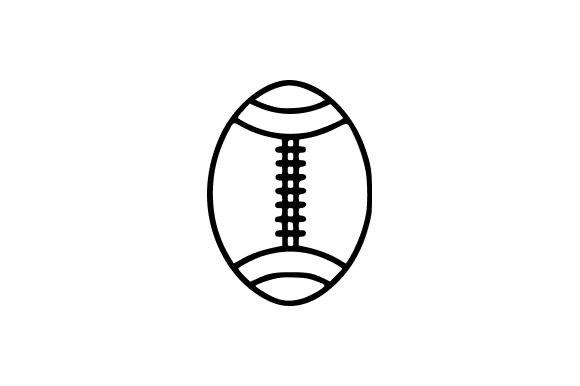 Sketch of a Rugby Ball Line Art: Essential Graphics for Illustrations