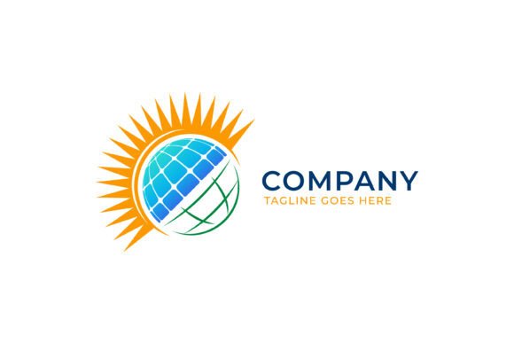 Solar Panel Energy Global Tech Logo Review