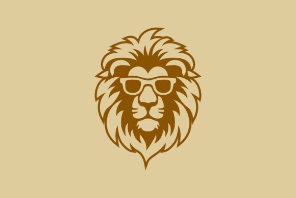 Stylish Hipster Lion Logo with Glasses: Graphics & Logo Templates Review
